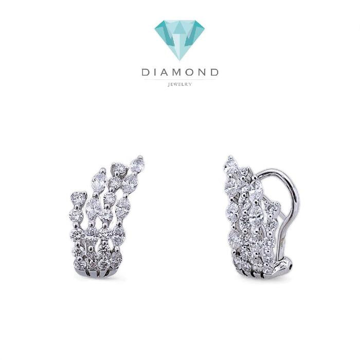 Sparkling Diamond Cuf Earring 18K / Diamond Jewelry
