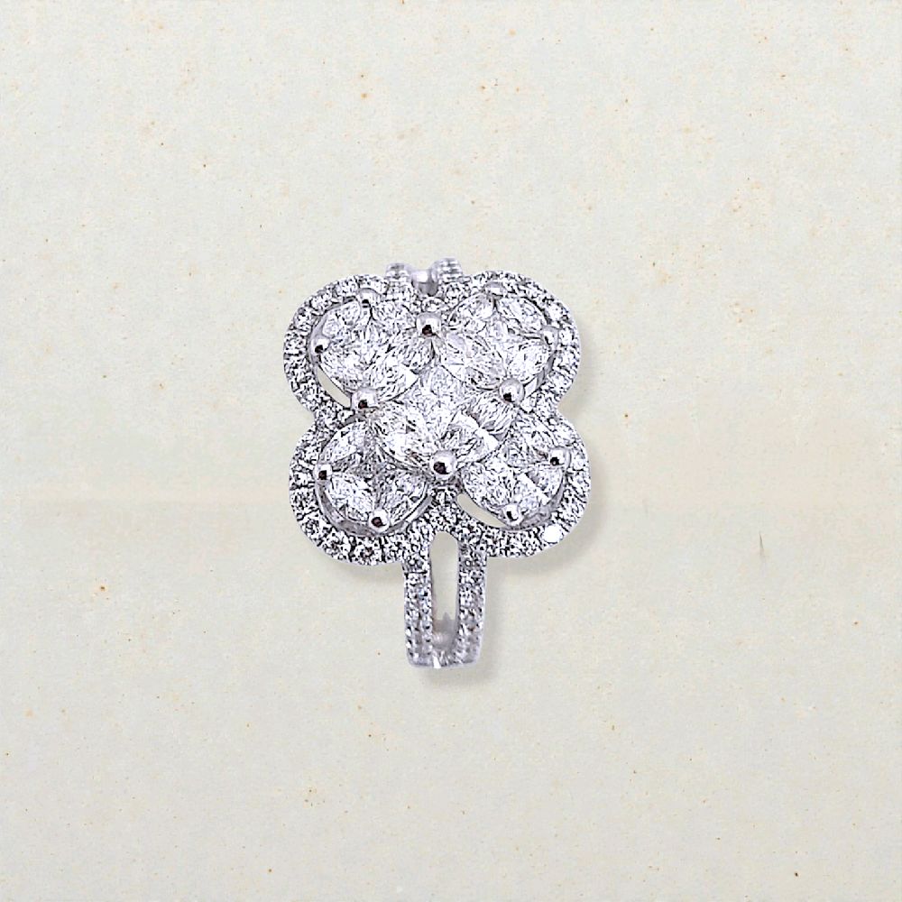 Flower Diamond Ring 18K / Cincin Bunga Diamond Jewelry / 4CB1335PP