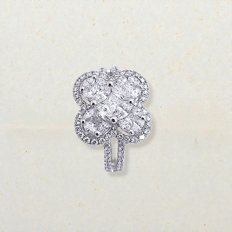 Flower Diamond Ring 18K / Cincin Bunga Diamond Jewelry / 4CB1335PP