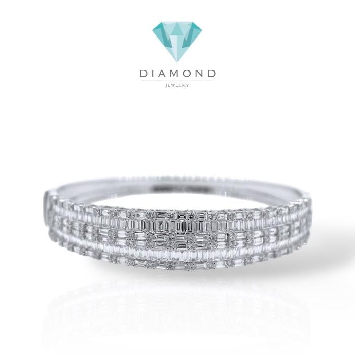 Baguette Emerald Diamond Bracelet 18k -Diamond Jewelry- Gelang Perhiasan Emas Berlian