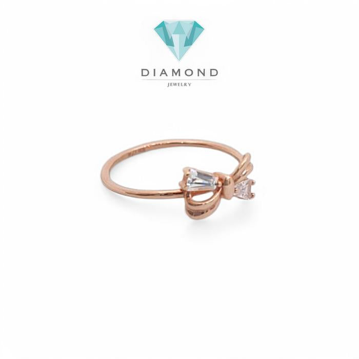 Cincin Mas Pita Rose Gold 750K-Diamond Jewelry