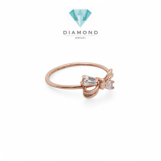 Cincin Mas Pita Rose Gold 750K-Diamond Jewelry
