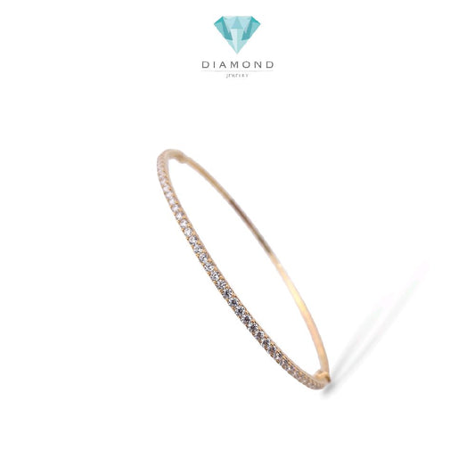 Tennis Zircon Gold Bangle 16K / Gelang Emas model Tennis sirkon 16K / Diamond Jewelry / 471GMS430LS