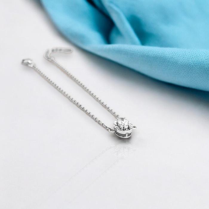 Bracelet solitaire Lucy fleur/gelang berlian solitaire lucy/ gelang wanita lucy-Diamond Jewelry 18k