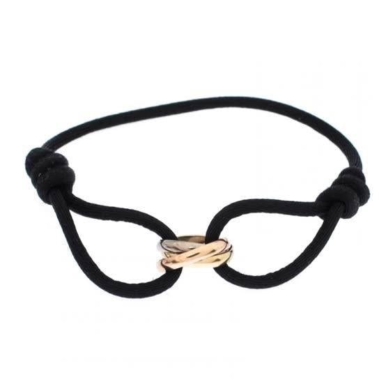 Trinity Tricolor in rope bracelet gold crt 18k / gelang tali robe 18k tricolor-Diamond Jewelry