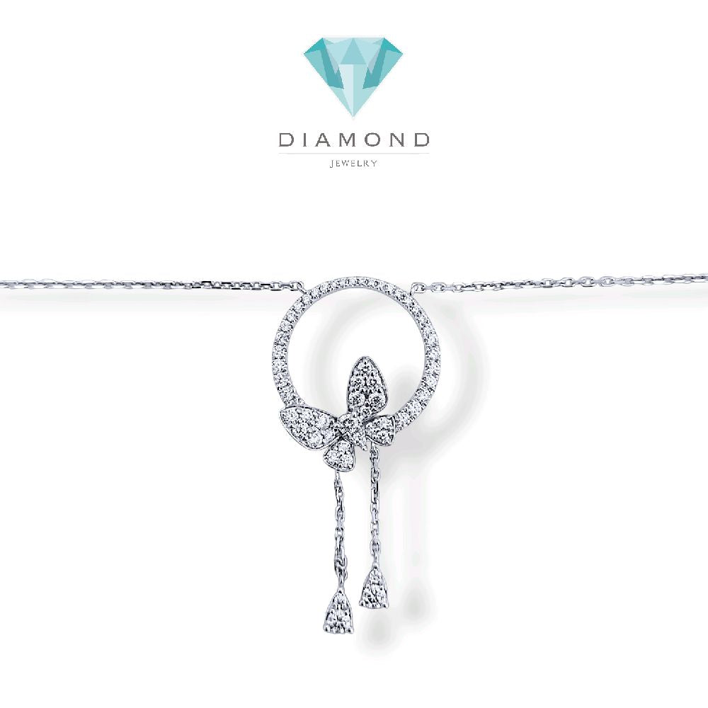 Butterfly Diamond Necklace 18K / Kalung Kupu-kupu Berlian 18K / Diamond Jewelry - 146KBD115000AB