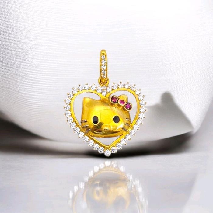 Hello Kitty gold pendant 18K / Liontin Emas Hello Kitty 18K / 196LMSWP4
