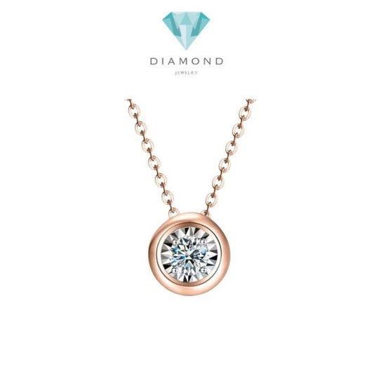 Diamond Solitaire swarozky Necklace/earring 18k White Diamond Jewelry