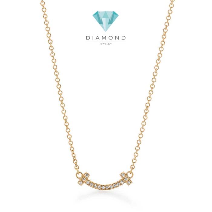 Smile Diamond Necklace Medium And Small/Kalung Berlian -Diamond Jewelry-16KBSM4000RY/369KBD450LS-HT