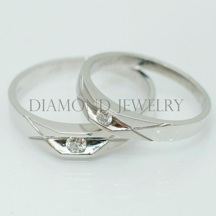 Cincin Kawin/Wedding Ring - Diamond Jewelry Two Tone 01020830/01020831