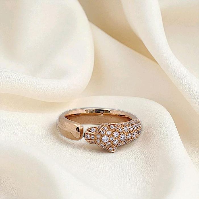 Panthere Diamond Ring 18K / Cincin Panthere Berlian 18K / Diamond Jewelry 16CBD20550RB-HT