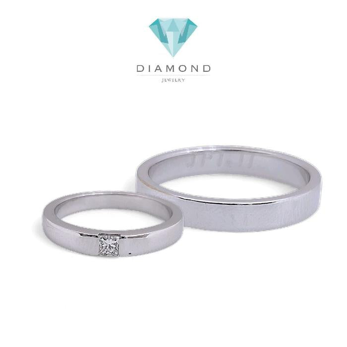 Wedding Ring Diamond 18K / Cincin Nikah Berlian 18K / Diamond Jewelry 82CBGT600WPLS - 311CNKH200WPLS-HT