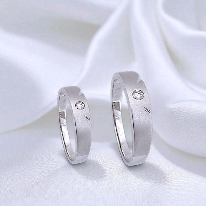 Wedding Diamond Ring Dove 18K / Cincin Nikah Berlian Dove 18K / Diamond Jewelry 63CBNKH4902WPLS - 64CBNKH4408WPLS