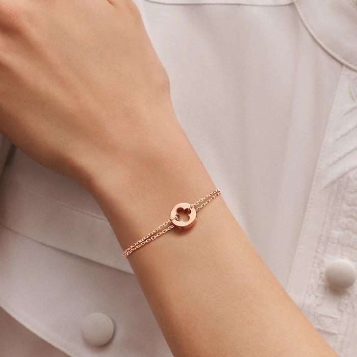 Louvre Rose Gold Bracelet 18K-Diamond Jewelry-26GBD440AB-HT