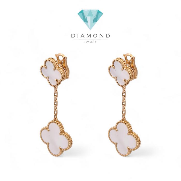 MOP Magic Alhambra Earrings / Diamond Jewelry