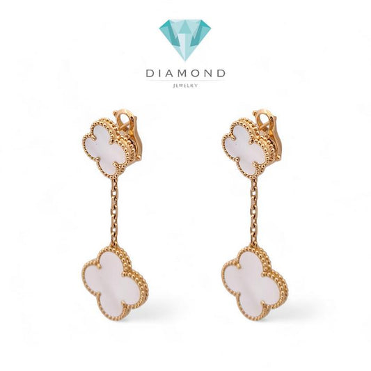 MOP Magic Alhambra Earrings / Diamond Jewelry