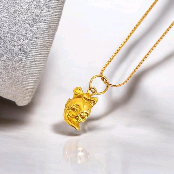 Daisy Duck Gold Pendant 23K / Liontin Emas Daisy Duck 23K / Diamond Jewelry / 268LMSWP2