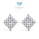 Mesh Diamond Earring 18K / Diamond Jewelry 17ABGT30690WP-HT