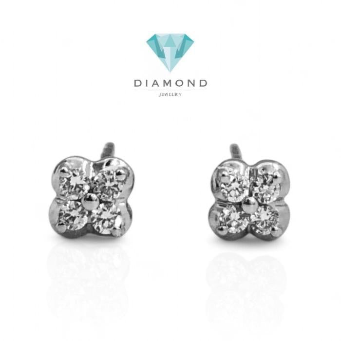Giwang berlian jacket bunga 18k/diamond earring flower clover jacket 18k-Diamond Jewelry