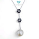Liontin Flower Pearl Diamond 18K / Diamond Jewelry 4LMGT200WP-HT