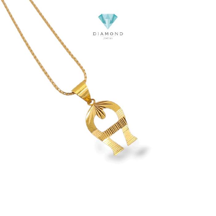Gold Pendants Letter A 23K / Liontin Emas Huruf A 23K / Diamond Jewelry / 288LMSWP2