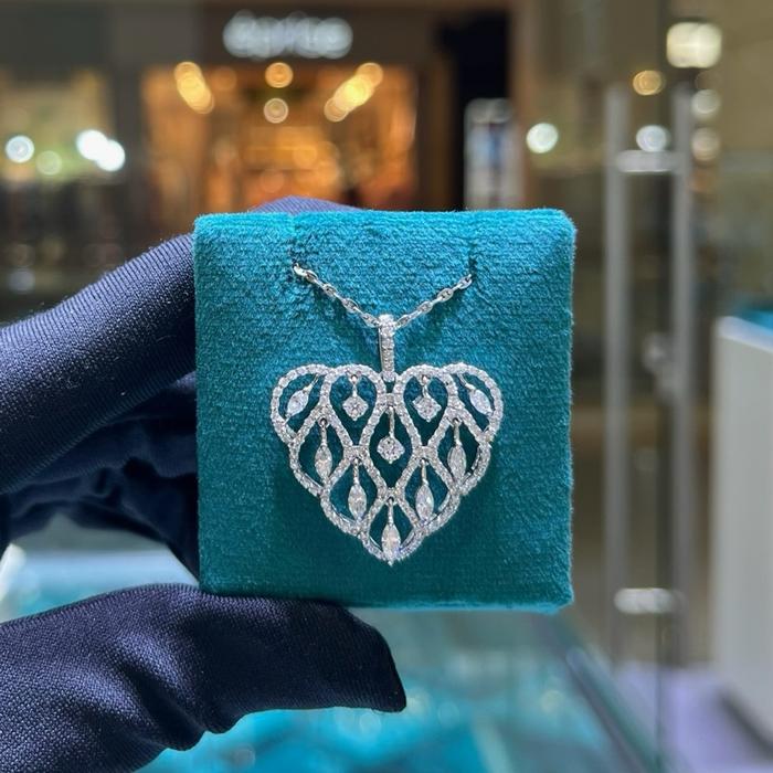 Heart Fountain Diamond Necklace/Pendant