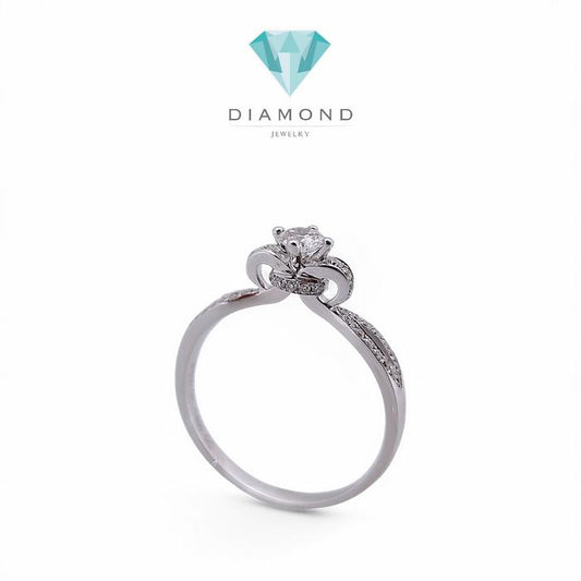Cincin berlian bunga 18k diamond jewelry