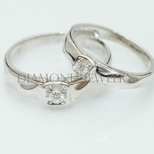 Cincin Kawin/Wedding Ring - Diamond Jewelry Two Tone 01020778/01020779