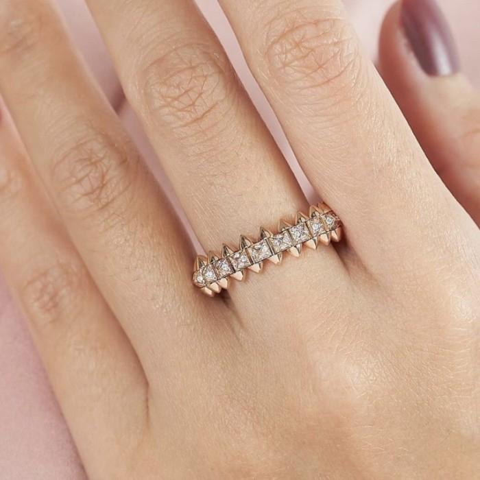 clash Diamond 18 K ring Diamond Jewelry-HT