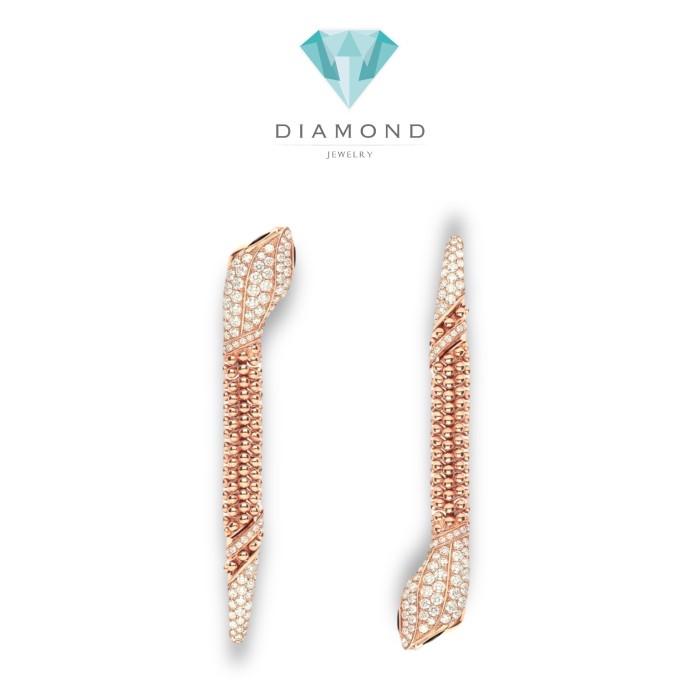 Snake Ulo Earring/Anting Berlian Model Ular Diamond Jewelry-378ABDDM11424LS-HT