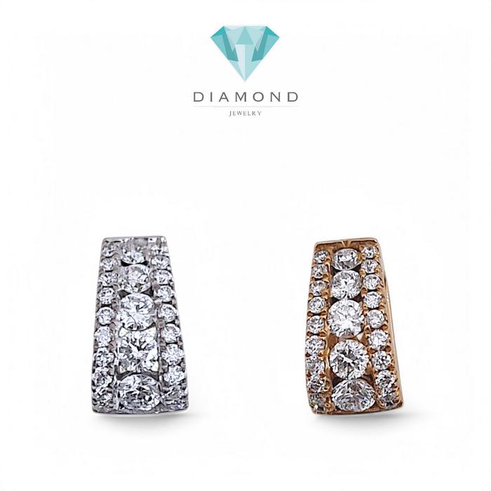 Liontin Diamond Trapesium stack18K / diamond pendant trapesium stackDiamond Jewelry