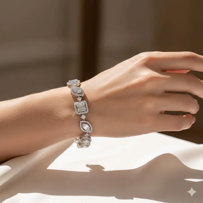 Fancyshape Diamond Bracelet 18K / Gelang Berlian Fancyshape 18K / Diamond Jewelry 398GB30000VIONLS HT