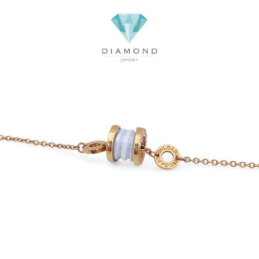 B.zero White Bracelet 18K / Gelang B.zero Putih 18K / Diamond jewelry 409GBD658RY
