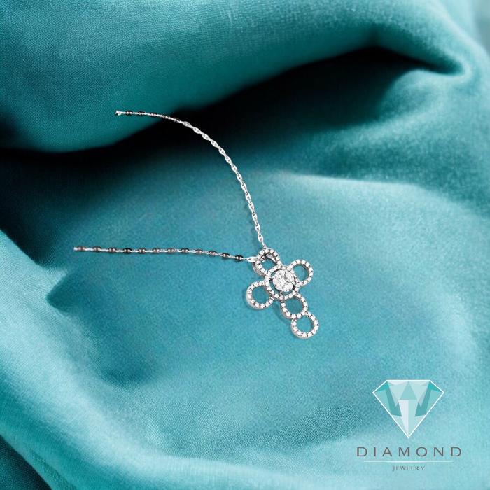 Diamond Cross Pendant/Liontin Salib Berlian