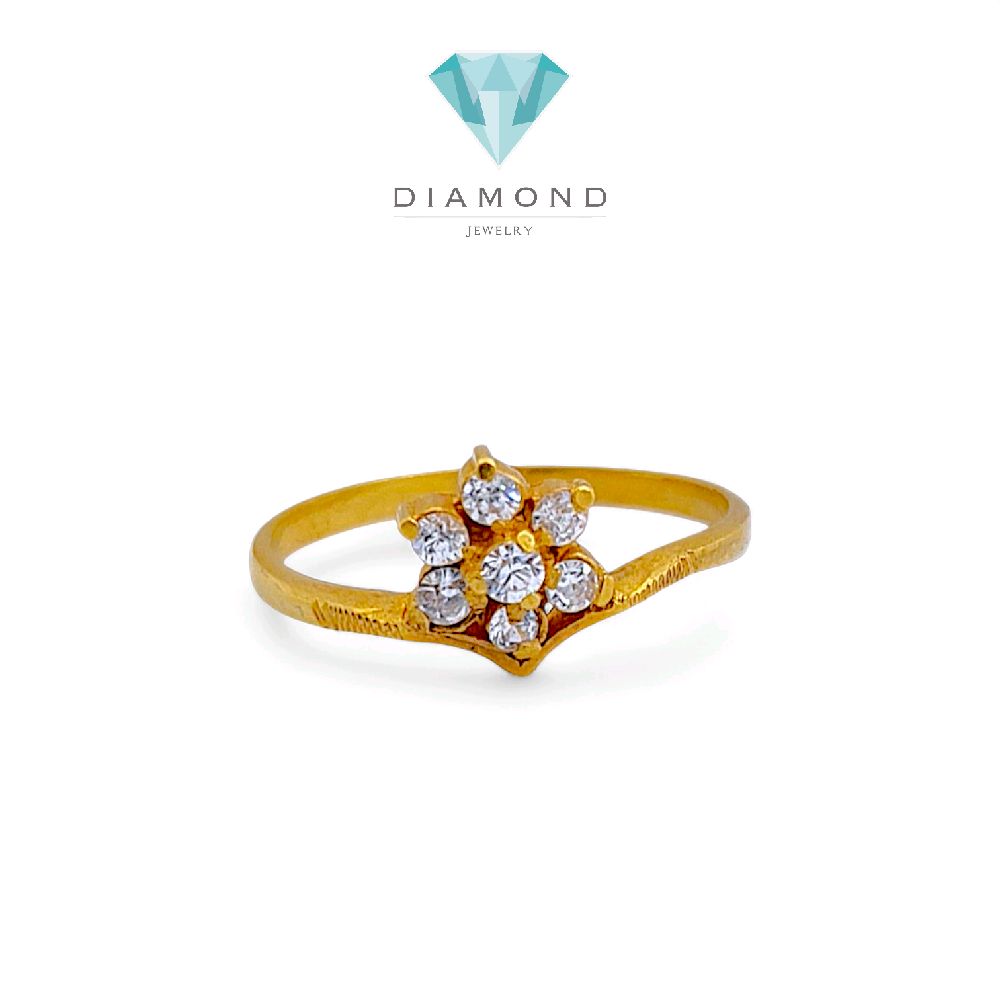 Flower Gold Ring 23K / Cincin Emas Bunga 23K / 72CMSWP2
