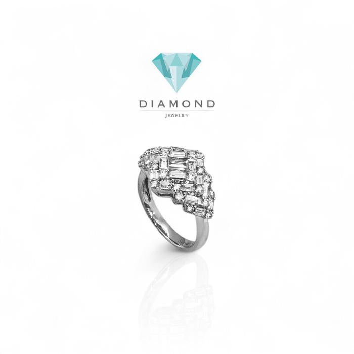 Baguette Diamond Ring/Cincin Berlian Baguette 18K