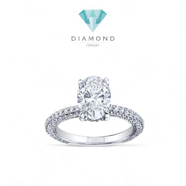 Diamond Ring Solitaire oval 0.8 GIA/ Diamond Jewelry