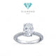 Diamond Ring Solitaire oval 0.8 GIA/ Diamond Jewelry