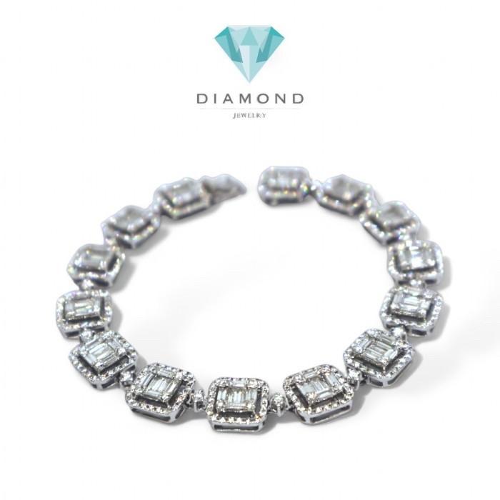 Gelang berlian baguette 18K Diamond Jewelry