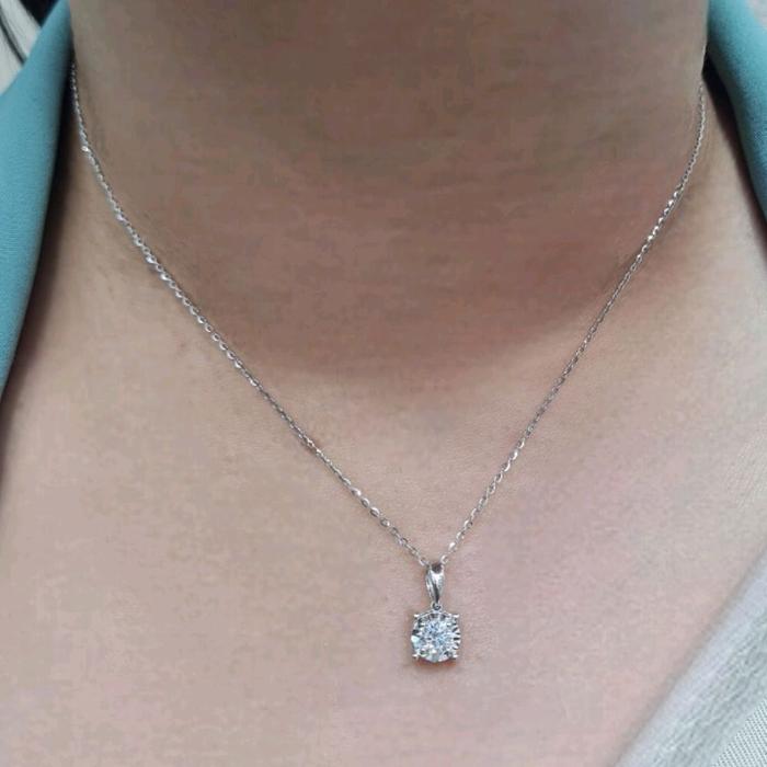 Liontin Solitaire Round Diamond 18K / Diamond Jewelry
