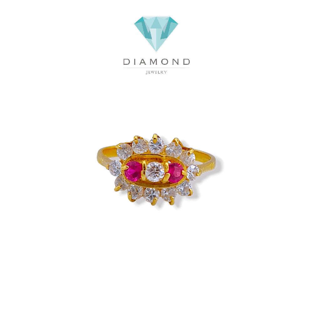 Flower Gold Ring 23K / Cincin Emas Bunga 23K / 83CMSWP4