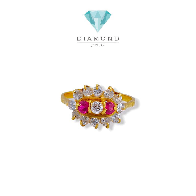 Flower Gold Ring 23K / Cincin Emas Bunga 23K / 83CMSWP4
