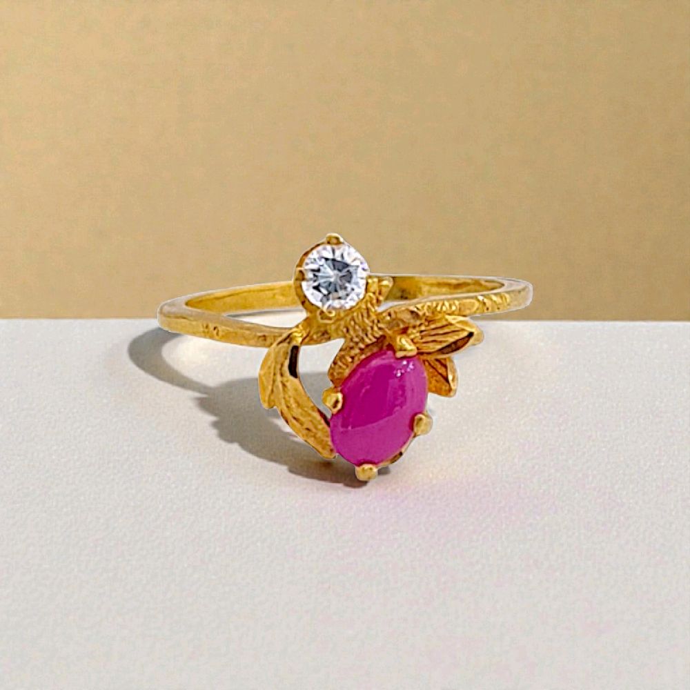 Leaf Gold Ring 23K / Cincin Emas Daun 23K / 65CMSWP3