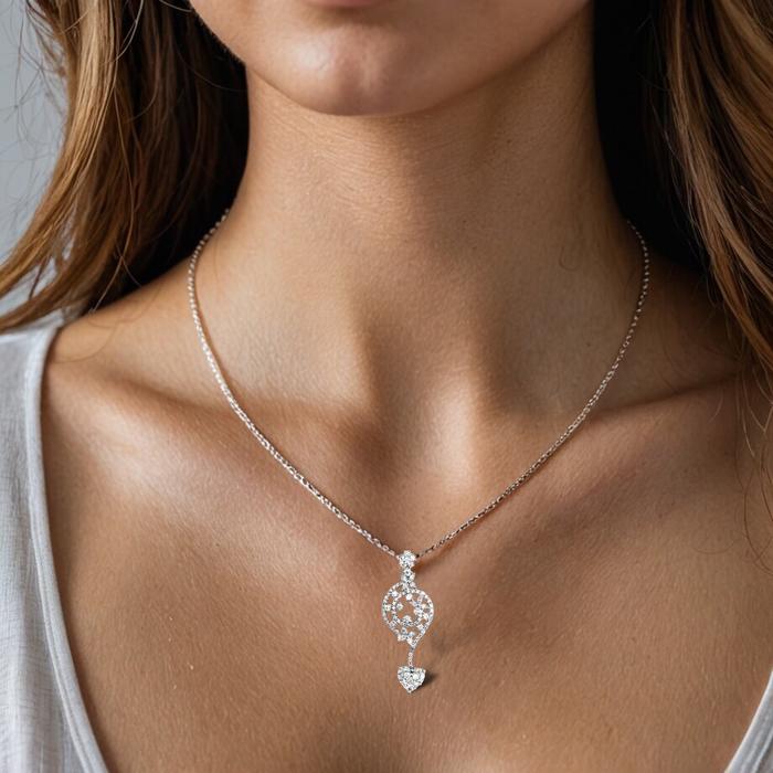 Kalung Panjang Bulat Dan Love