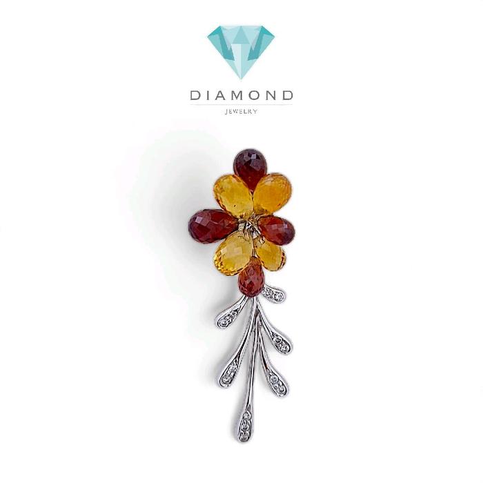 Liontin Flower Diamond 18K / Diamond Jewelry 13LBGT135WP-HT