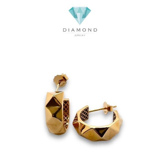 Earrings Hoop Gold / Anting Emas Valentino 18K-378AMS3000LS-HT