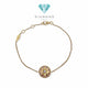 Star Lucky Diamond pink opal Bracelet 18K / Diamond Jewelry