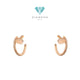 Pave diamond just earring paku anting diamond 18k -Diamond jewelry