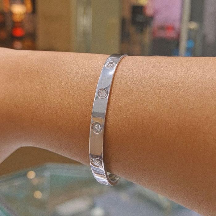 Love Ten Diamond Bracelet 18K / Gelang Love 10 Berlian 18K / Diamond Jewelry-1GBD30LSNEW-HT