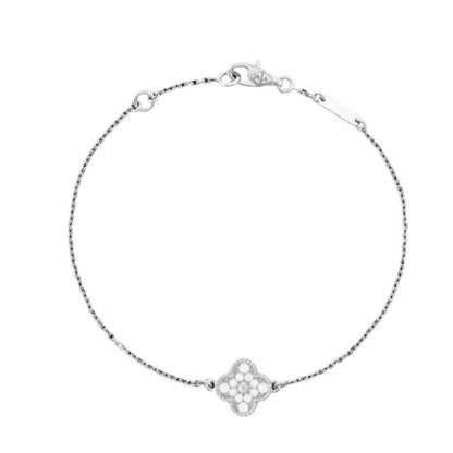 Sweet diamond gold clover vc 18k-Diamond Jewelry